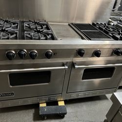 Viking Gas Range 60” Stainless Stern 