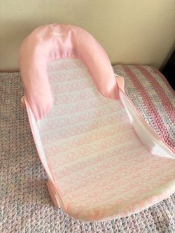 Pink foldaway 2 position baby bather