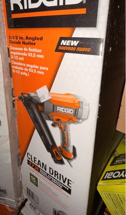 Ridgid air 15 gauge angled finish nailer