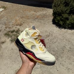 Jordan 5 Off White Sail Size 9 