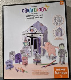 2 Creatology Halloween Color In Graveyard Craft Kit $5 each