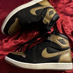 Black And Gold Jordan 1s