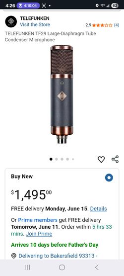 Telefunken copperhead TF29 - $900 OBO,