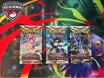 3x Pokémon Astral Radiance Booster Packs – Factory Sealed