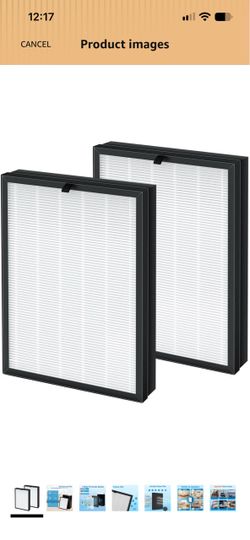 400 Replacement Filter for Puro Air 400 Air Purifier 3-in-1 High-Efficiency 400 Filter with Activated Carbon for Air Particles, Pet Dander, Smoke, Odo