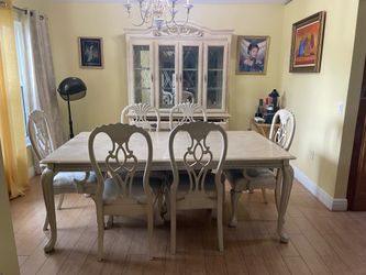 Dinning table and china cabinet