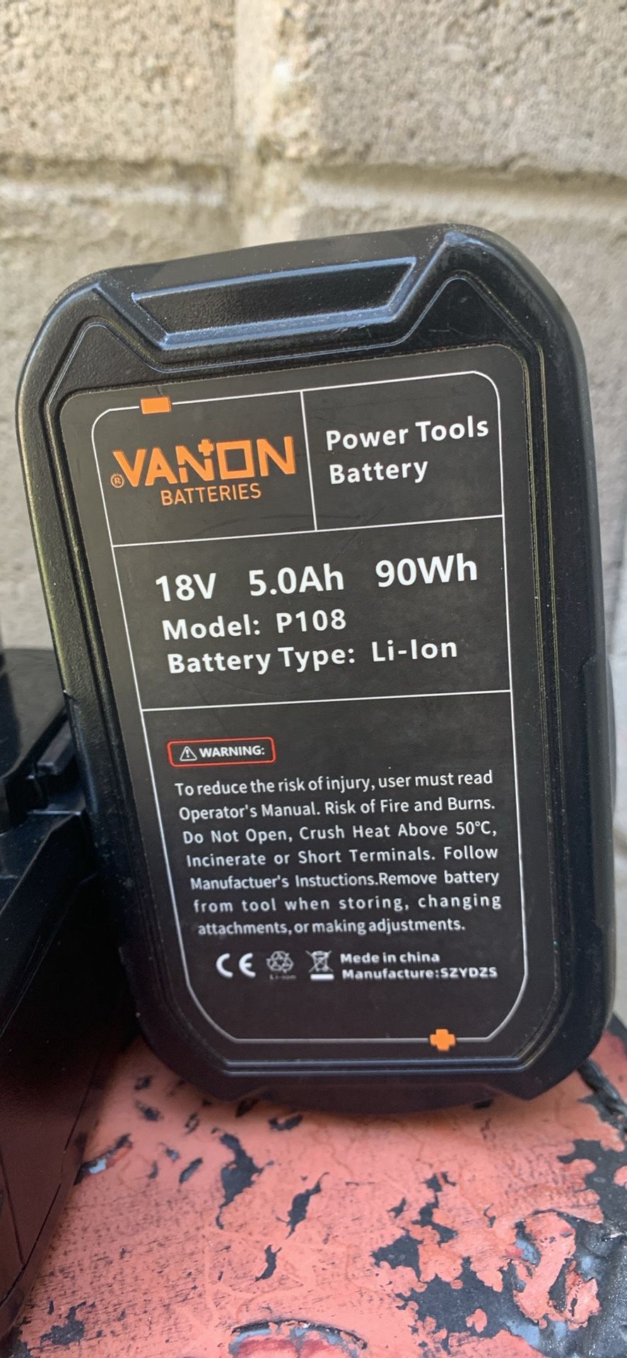 18V VANON batteries Power tools battery