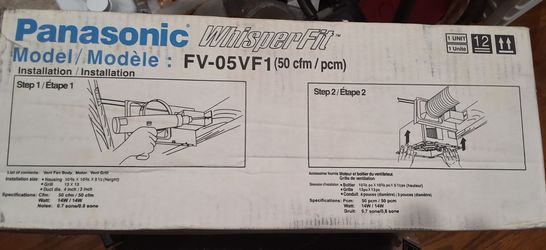 Panasonic WhisperFit Retrofit Ceiling Mount Bathroom Exhaust Fan, 50-80-110 CFM, FV-0511VF1
