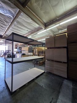 Industrial Warehouse Storage Rack Shelving 96x48 Shelves Similar To Uline And Grainger Delivery Available