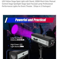 Follow Stage Spotlight With Stand