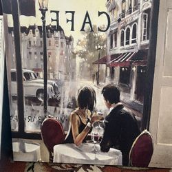 Cafe Canvas Picture Frame