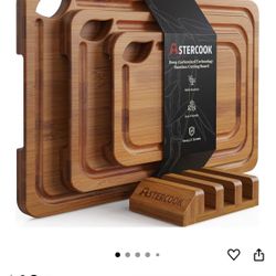 Bamboo Cutting Board Set 