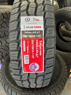 Set of 4 tire 265/70/16 ATLAS All train