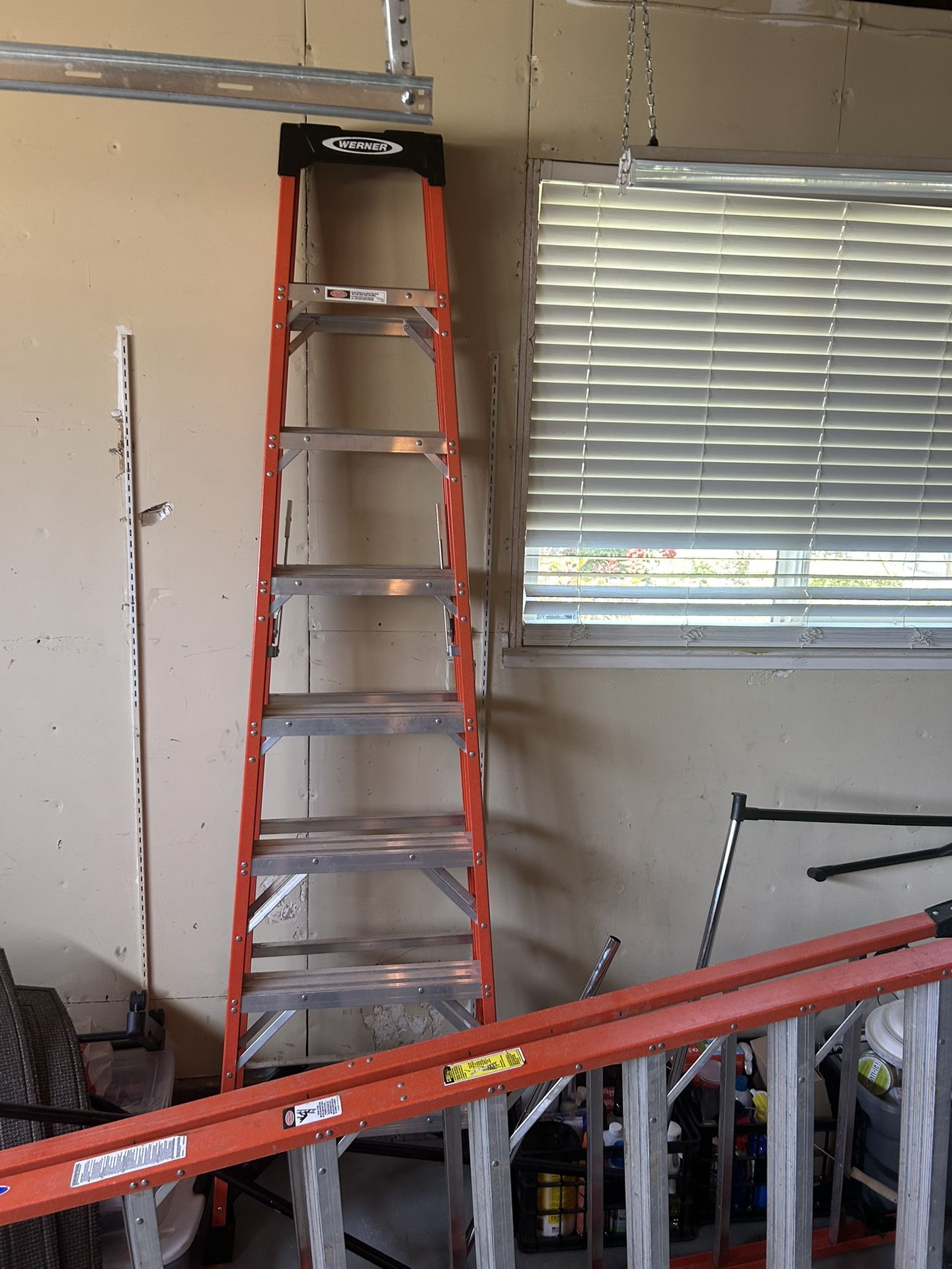 8 Ft Werner Ladder In Almost New Shape