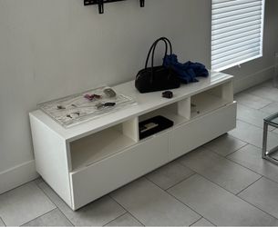 White Entertainment center