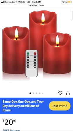 Flameless Wax Candles Christmas Candles