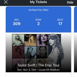 2 Taylor Swift Nov 3rd Indianapolis tickets