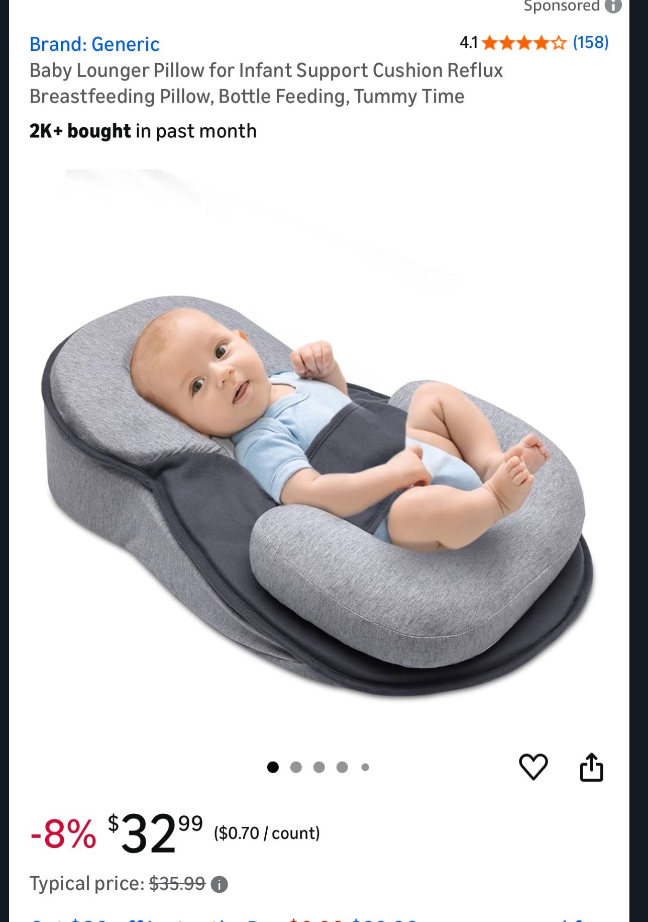 Baby Colic, Reflux And Breastfeeding Pillow