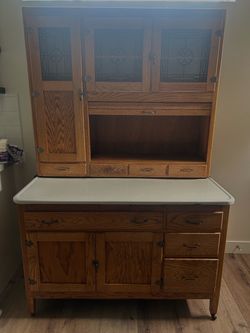 Antique Oak Hoosier Cabinet