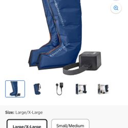 New in box sharper Image Air Compression Boots 