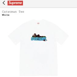 Supreme Catwoman Tee Sz L white
