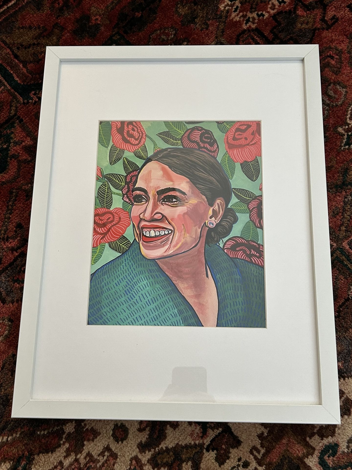 Framed AOC Art Print By Joan LeMay