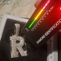 Moissanite Cuban Chain And Pendant