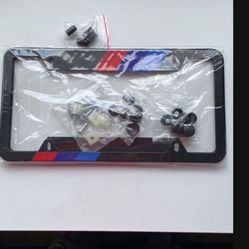 New! BMW M SERIES  Metal License Plate Frames High Quality Front And Back 