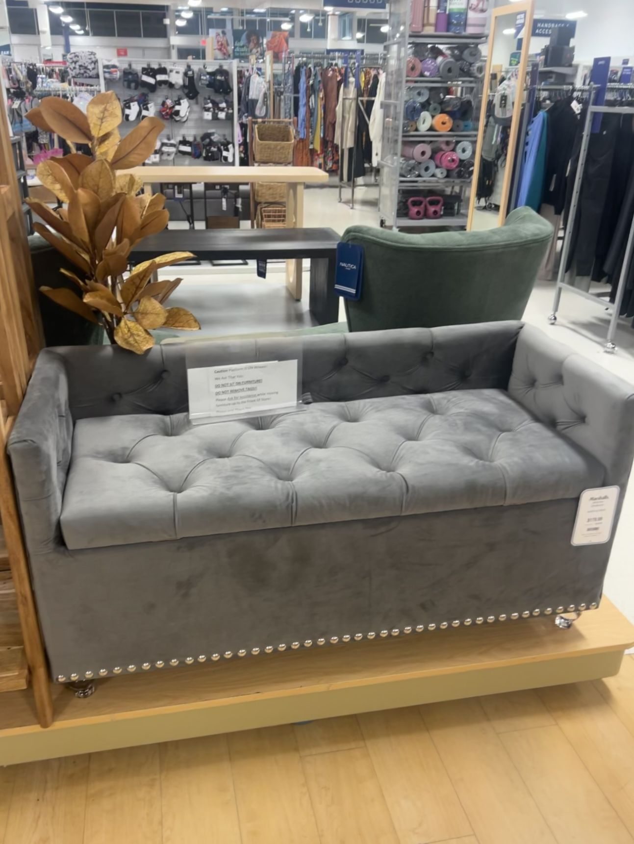 Arcylic Footed Bench