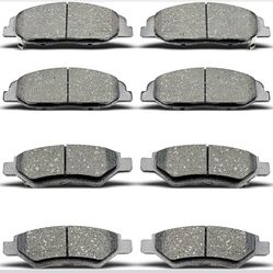 New Ceramic Brake Pads 8pc Front Rear Set Cadillac CTS 08-14