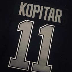 New black Anže Kopitar Los Angeles Kings stitched hockey jersey