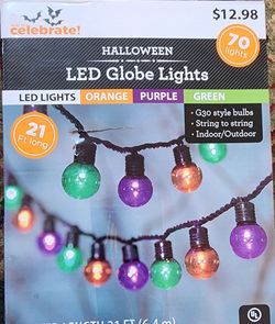 Halloween LED Globe String Lights 70ct