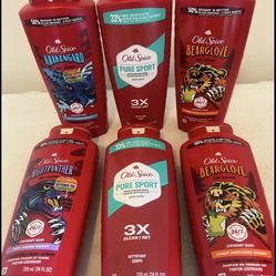 Old Spice Body Wash Or  Deodorant Spray 5 Each