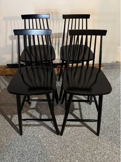 Bar Stools - Solid Wood - Set Of 4