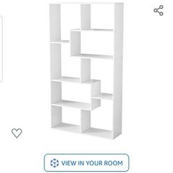 White Modern Shelf Bookcase