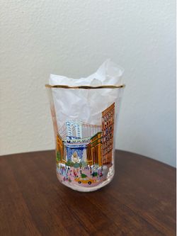 New Anthropologie Greetings from the City Holiday Juice Glasses