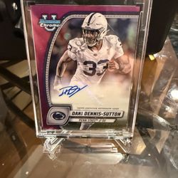 2024 Bowman University Chrome  Dani Dennis-Sutton Fuchsia Refractor /150 