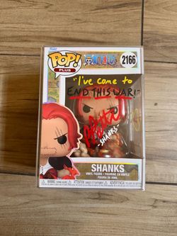 Funko Pop Plus One Piece Shanks #2166 Signed