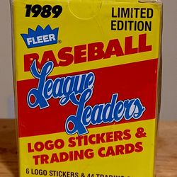 1989 Fleer Logo Stickers And Cards