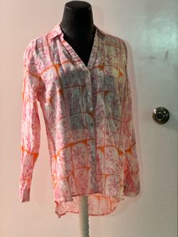 C&C - California pink linen button up blouse/top