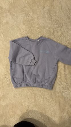 Zara Lavender California Sunny Vibes Crewneck Sweatshirt