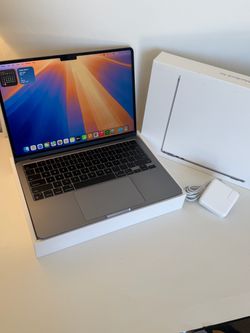 APPLE MACBOOK AIR 13.6” 512GB / 16GB RAM *SPACE GRAY *LIKE NEW *MINT/EXCELLENT *APPLECARE+ WARRANTY