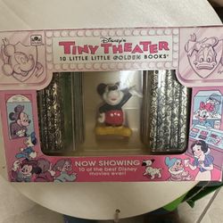 Disney Vintage 1993 Set Tiny Theater Books With Mickey