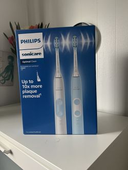 Philips Sonicare Optimal Clean Sonic Power Toothbrush Blue White 