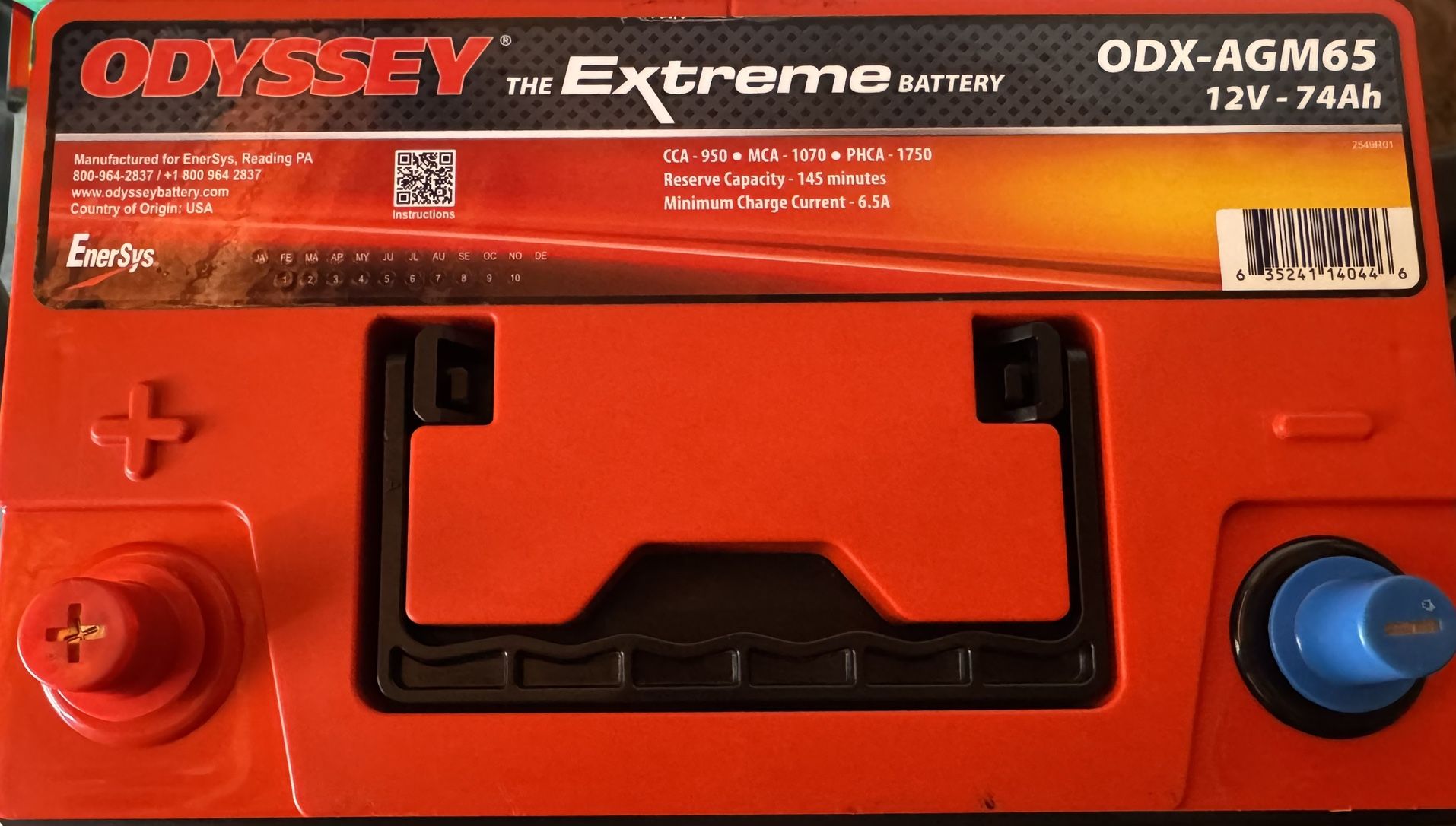 New Odyssey AGM Battery