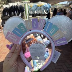 Disneyland White Marquee Ears