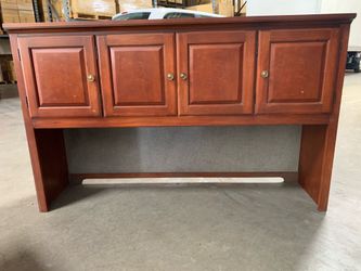 Entertainment center  desk and office desk combo(cherry wood)