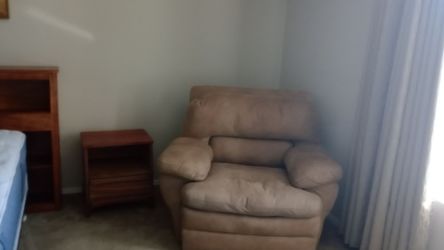 **Free** Oversized Suede Chair