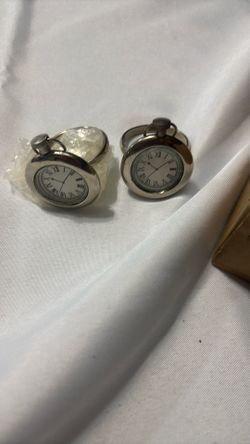 Set of 12 clock silver napkin rings
