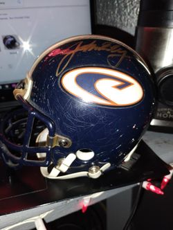 Colorado Crush Mini Helmet Autographed John Elway #7